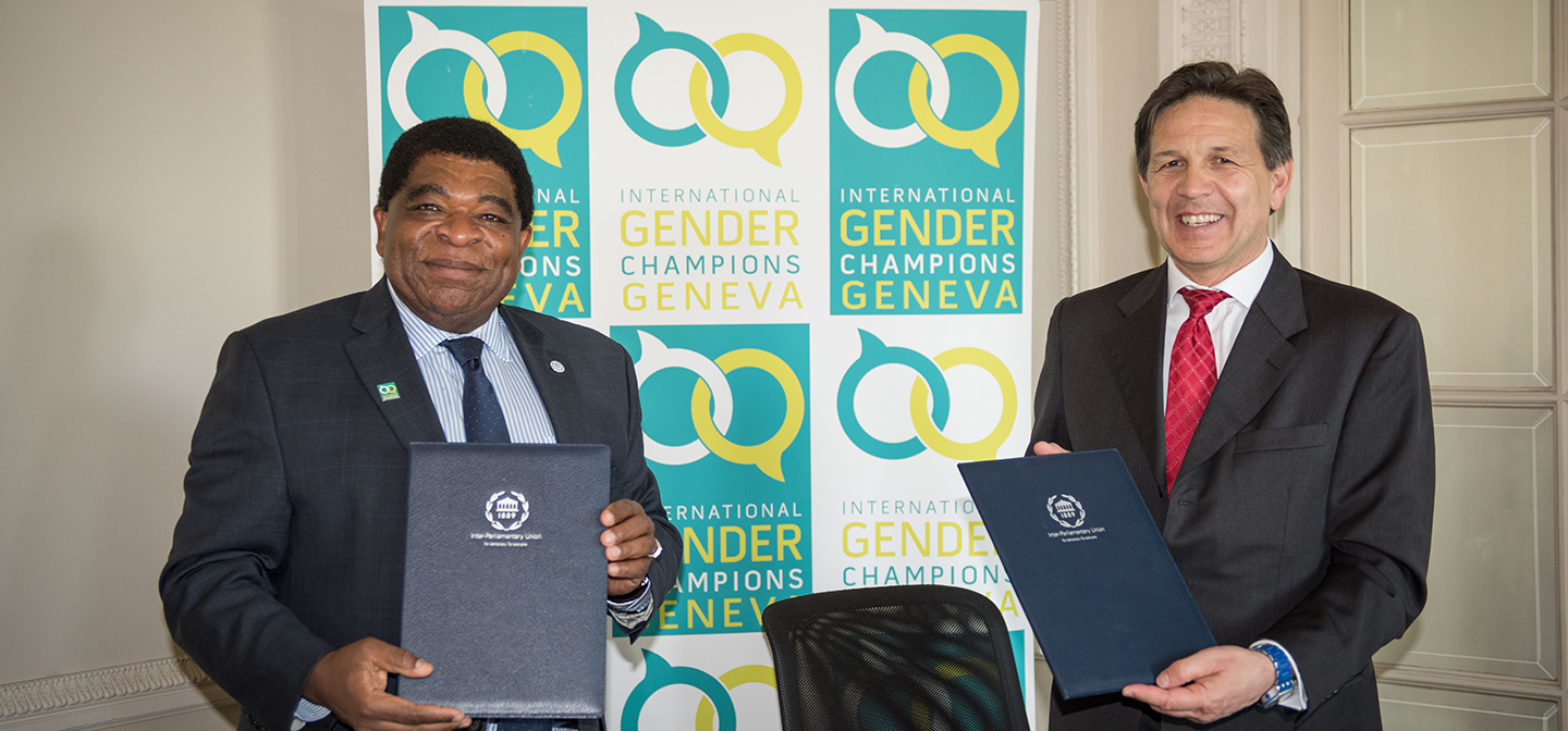 Mr Martin Chungong – and Ambassador Christian Dussey IGC Image