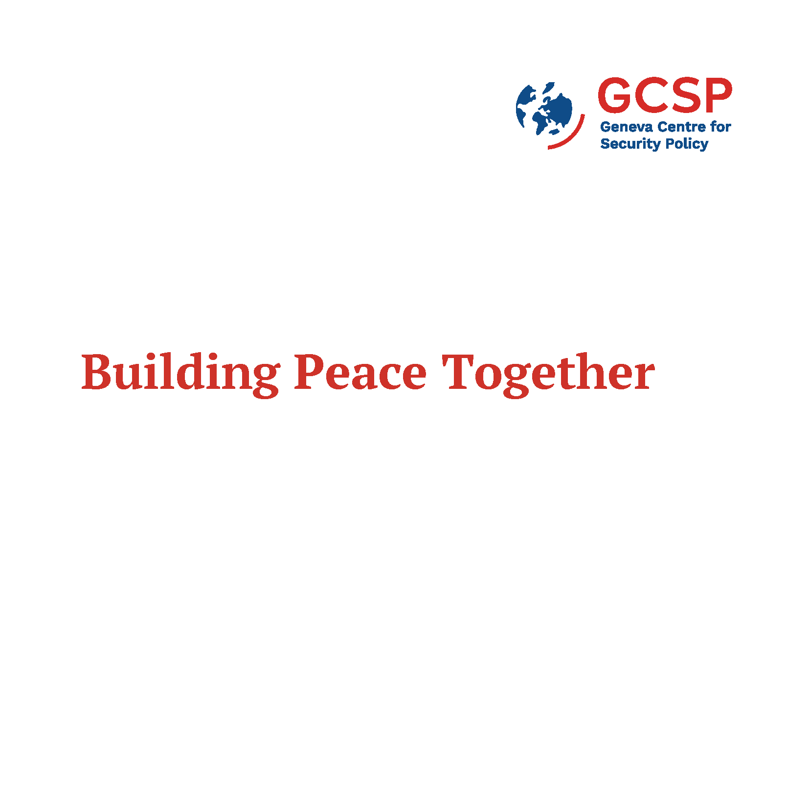Cover Building Peace Together