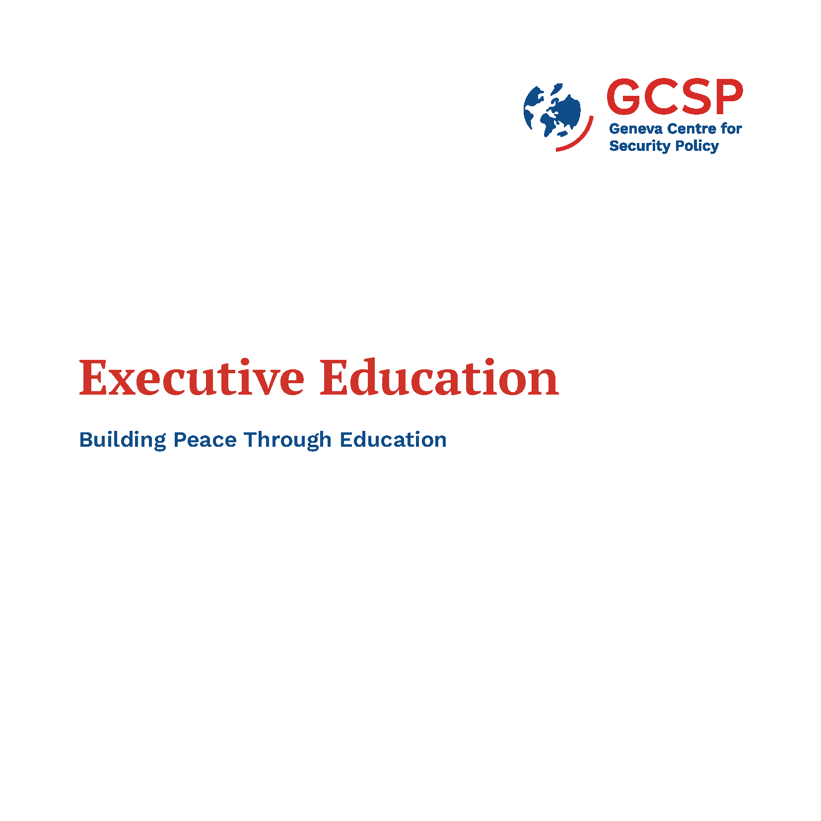 Cover Executive Education