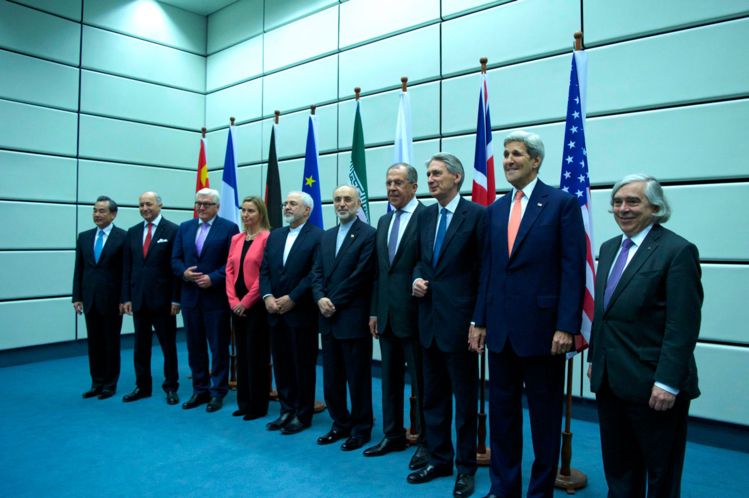 Official Family photo of the "Iran Deal". EU High Representative for Foreign Affairs and Security Policy Federica Mogherini attends with foreign ministers at the UN headquater, the venue of the nuclear talks in Vienna, Austria on July 14, 2015. © European External Action Service