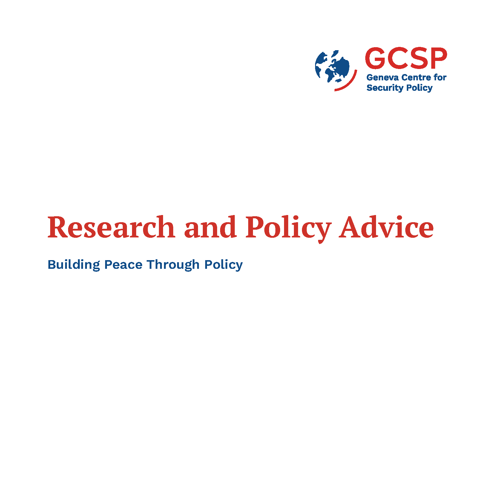 Research and Polic Advice