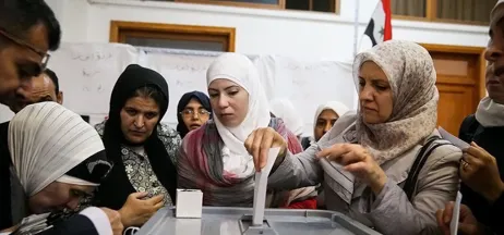 people at the ballot