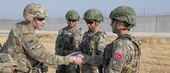 US and Turkish soldiers