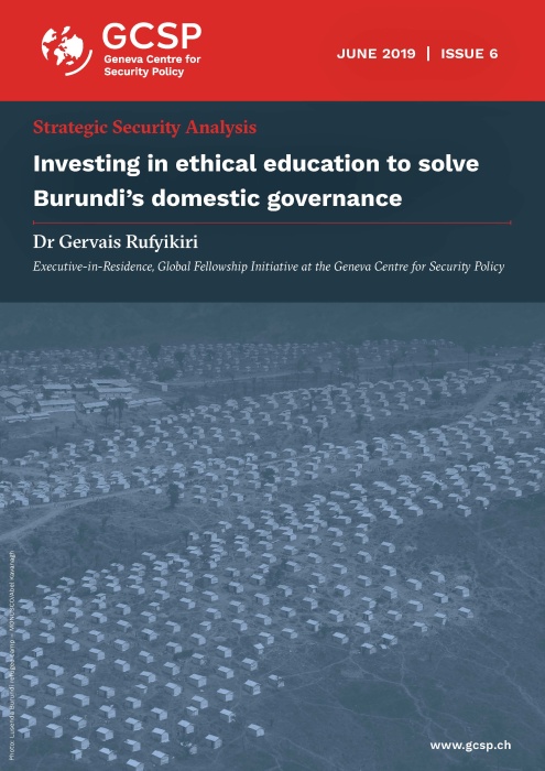 Investing in ethical education to solve Burundi’s domestic governance