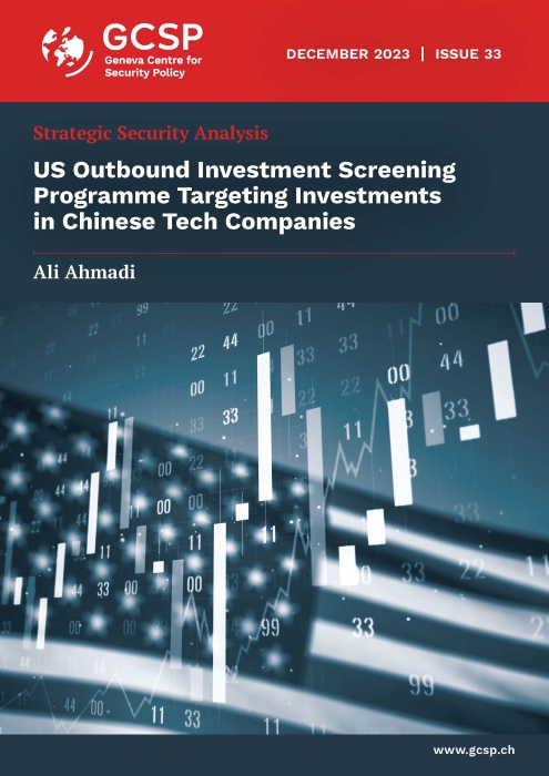 US Outbound Investment Screening Programme Targeting Investments in Chinese Tech Companies