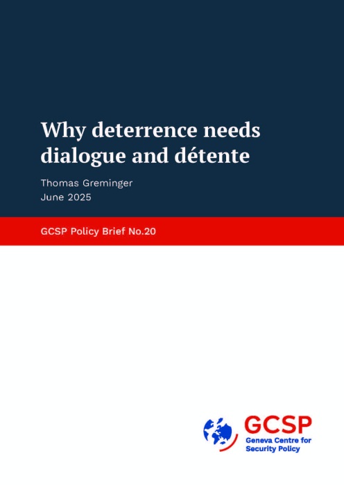 Why deterrence needs dialogue and détente