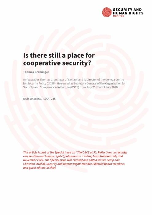 The Final Act? The Legacy and Future of the Helsinki Principles and the OSCE at 50
